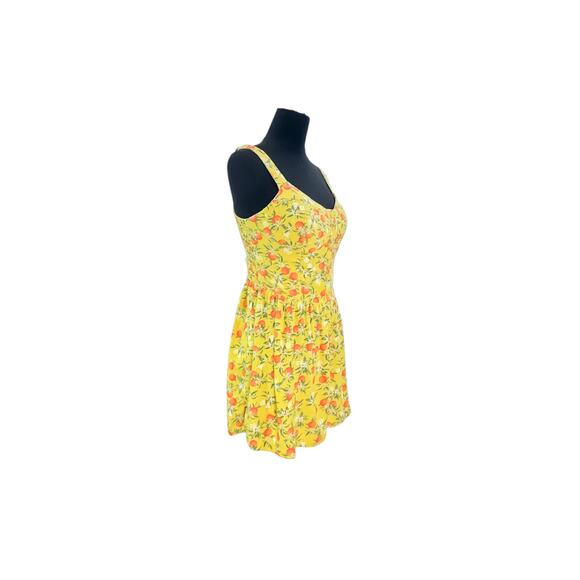 Wild Fable Orange Lemon Print Romper - Size Medium - Picture 3 of 9
